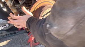 STUCK BRAKE ROTOR? HERE’S THE SIMPLE FIX! 🚗💥If your brake rotor is seized to the parking brake shoes, don’t panic! Watch as we show you the step-by-step process to remove it safely without causing damage. #Mechanic #MobileMechanic #AutoRepair #BrakeFix #DIYMechanic #CarMaintenance #CarRepairTips #AutomotiveSolutions #WrenchTime #FixItFast” | My Mobile Mechanic / Auto Repair & Brake Replacement.