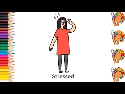 Stressed - Sketch Art and Paint | Step by step tutorial | Pencil to Palette