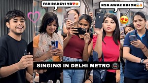 182K views · 9.1K reactions | Singing Best Hindi Bollywood Songs | Prank In Metro  Cute Girls ReactionsIn Public | Jhopdi K Pranks | Jhopdi K Pranks | Facebook
