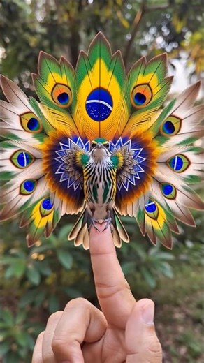 Brazil Flag Bird 🇧🇷 Ultra Wings #shorts