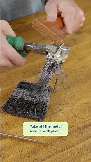 DIY Push Stick from an Old Paintbrush