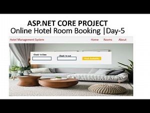 ASP.NET CORE 6.0 : Online Hotel Reservation System | Scratch Project | Day-5