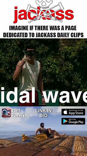 139K views · 2.6K reactions | PLAY RAFT NOW! LINK IN BIO! . . Reliving the most insane, stupid, and legendary moments from Jackass—from the MTV days to Jackass Forever. Johnny Knoxville, Steve-O, Bam, and the gang doing what they do best: risking it all for a laugh. Warning: it's dangerous, dumb, and absolutely iconic.  #JackassTV #JackassForever #JohnnyKnoxville #SteveO #BamMargera #MTVJackass #PainIsFunny #StupidHurts #IconicStunts #JackassMoments | Jackassdailyok | Facebook