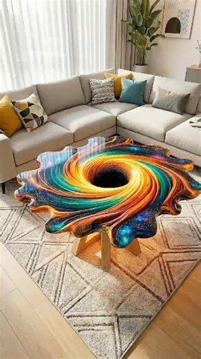 Mesmerizing Galaxy Epoxy Table Becomes The Living Room Star