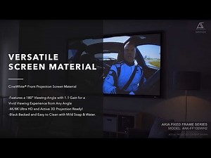 AKIA Screens® Fixed Frame Projector Screen Product Video