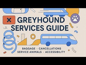 Greyhound Bus Services Explained: Baggage, Cancellations, Service Animals & Accessibility