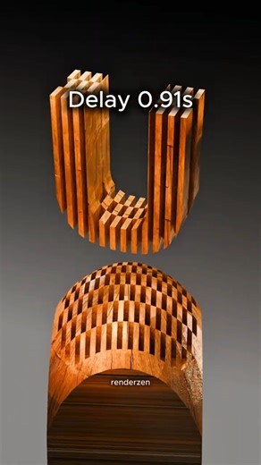 🔥 Perfect Fit 🔥 Wooden Physics Simulation in Blender 3D — Smooth Flow & Satisfying Fit!