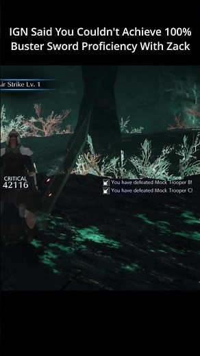 How To Achieve 100% Buster Sword Proficiency | Crisis Core -Final Fantasy VII- Reunion