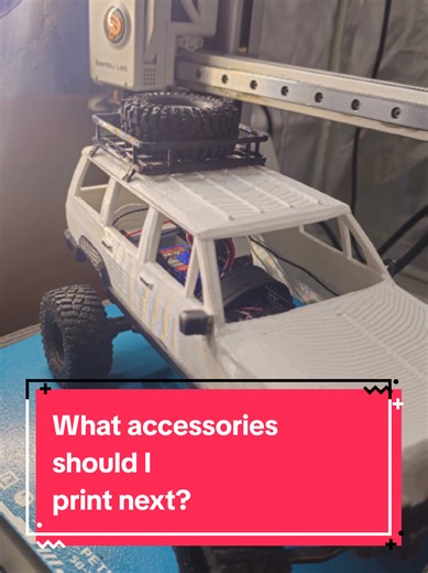 Roof Rack ✔️ What accessories should I print next? #rccrawler #trx4m #3dprinting #poll #helpmedecide