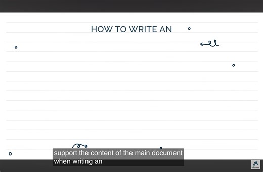 How to write an appendix 2