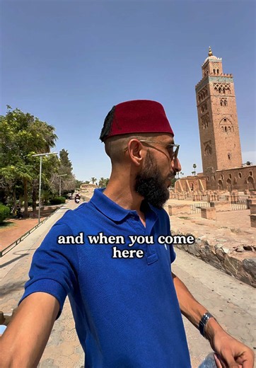 Marrakech in Summer. 🔥🇲🇦 Average temperature in Morocco is 42 C inland with dry heat, while the coastal cities averaging 32 C with high humidity due to the ocean. #morocco #marrakech #tourguide #travel #summer