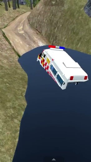 Ambulance 🚑 Emergency Offroad Water Escape Bus Simulator Indonesia #shortsfeed #bussimulator