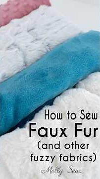 How to sew faux fur fabrics