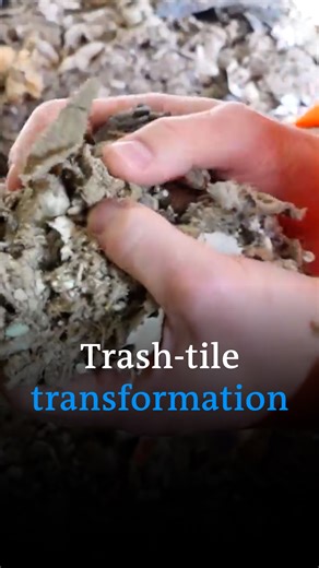 1.2K views · 35 reactions | Now, what used to be non-recyclable waste gets a new life as cement for paving street tiles. | DW Environment | Facebook