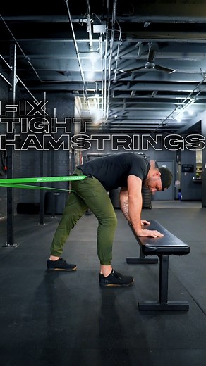 Scott James Bailey on Instagram: "This technique will open up your tight hamstrings FAST! Hamstrings are extremely annoying to stretch, and no matter how much we do, they always seem to tighten up the second we forget about them. Now, since not everyone has a ton of time to stretch, you need techniques and tricks like this to speed up your results. This technique is a basic banded hamstring stretch, whereby you use the benefit of a resistance band to help distract the joint at the hip crease. Th