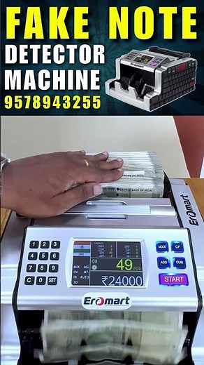 Fake Note Detector Machine in Nagapattinam ✨ #fakenote #detector #eromart #shorts