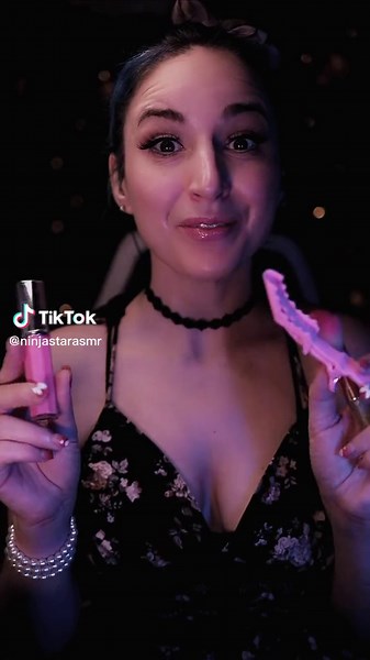 ASMR Pink themed triggers, I'll be live a little later today as I'm going to do a little recording and then we can hang out longer 🤩 #asmrtriggers #foleysound #asmrforsleep