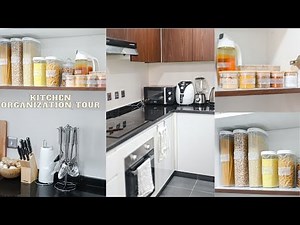 MY SMALL KITCHEN ORGANIZATION/TOUR 2021| ORGANIZE WITH ME | *satisfying*