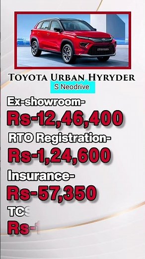 Hyryder S NeoDrive – 2025 Updated On-Road Price, See Clearly! 🚙