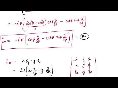 angular momentum definition and operator ( Lx, Ly and Lz) / Derivation / M.Sc. chemistry