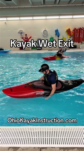 Quick video showing the wet exit. #kayakinstruction #learntokayak #kayaktips #kayaking101 #kayaklessons @Jackson Kayak @Astral @ohio