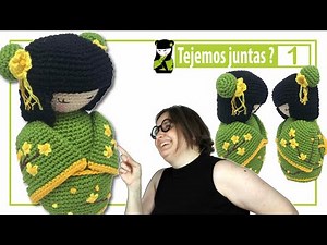 How to Crochet a Kokeshi Doll (1 AMIGURUMI)