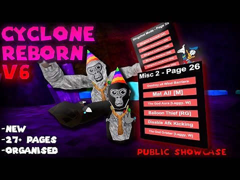 Gorilla Tag's NEWEST BEST Menu...┃Cyclone Reborn V6┃WATER GOD┃MAT ALL┃UNDETECTED