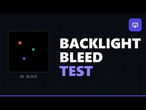 Backlight Bleed Test — 4K Black Screen (IPS Glow & Clouding)