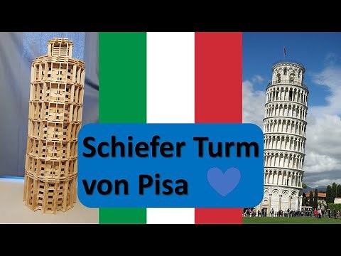 Schiefer Turm von Pisa aus Kapla - JaJa Studios - Stopmotion