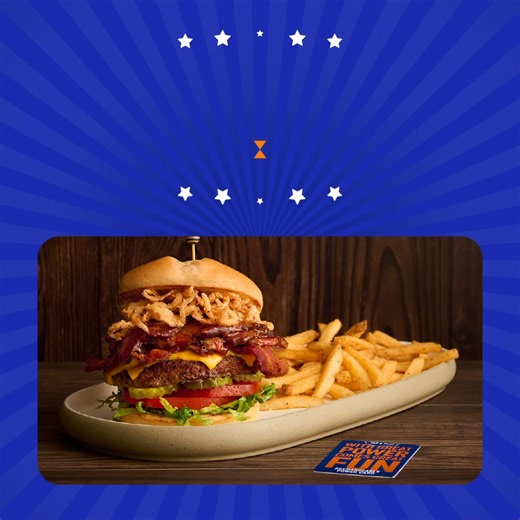 Hats off to our heroes! Veterans & active duty get a FREE entrée $10 Power Card®. Just show your military ID. Valid on 11/11 only. | Dave & Buster's