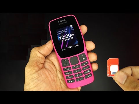 Nokia 110 - How to Remove Battery and Insert SIM/Memory Card