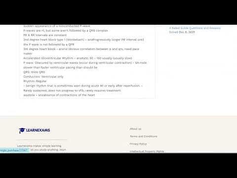 RELIAS DYSRHYTHMIA BASIC TESTBANK ANSWERS DYSRHYTHMIA