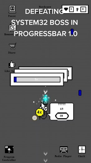 Derrota al jefe de SYSTEM32 en PROGRESSBAR 1.0