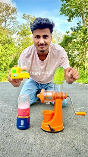 😱2 Hand Juicer Machine Vs USB Rechargeable 1 Ta Juice mixer🔥#shorts