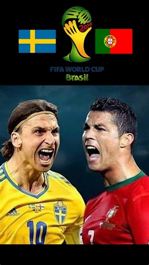🐐 The GOAT vs. The Lion 🦁 | Zlatan Ibrahimović vs. Cristiano Ronaldo 2014 World Cup Play-off #cr7