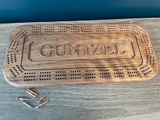 Cribbage Board - Custom - With Peg Storage - Etsy