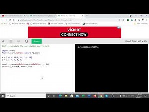 Correlation coefficient: Calculate using python