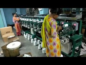 Cone winding machine