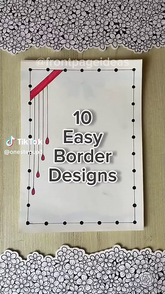 10 Easy Front Page Designs for School Projects