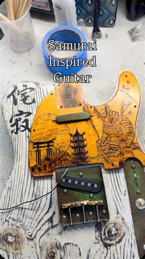 Gepettos Guild | Unleash your inner warrior with the Kanjicaster’s samurai pickguard—where precision meets power in every riff. ⚔️🎸 #Kanjicaster... | Instagram