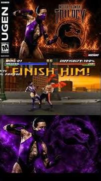💀🔥 MORTAL KOMBAT TRILOGY ARCADE MUGEN! 🔥💀 MILEENA VERSUS JAX #mortalkombat #mugen