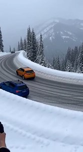 Cars Lose Control on Snow-Covered Mountain Curve 🎬 This video was produced by Network Media and The Astrit Channel | Skits & Situations