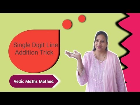 Magic Line Addition 🔥 Single Digit Vedic Maths 