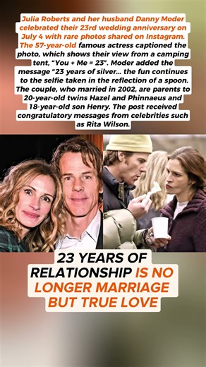 Julia Roberts Celebrates 23rd Anniversary With Rare Photos