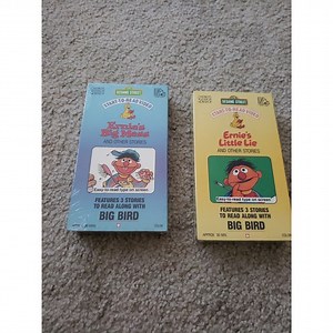 NEW Sesame Street Start To Read Video Ernie’s Little Lie & Ernie’s Big Mess VHS
