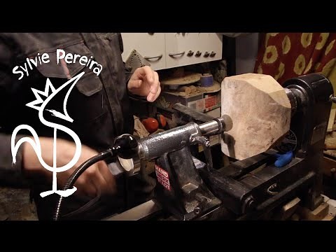 Initiation : comment tourner un bol #1 - positionnement du bois sur le tour