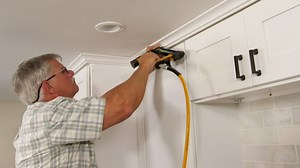 How To Hang Crown Molding on Kitchen Cabinets