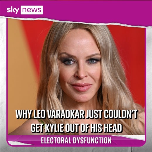 15K views · 49 reactions | Can't get her out of your head? Outgoing Taoiseach Leo Varadkar certainly can't... He's one of all the lovers of pop icon Kylie Minogue, and his fan mail to her left Ruth Davidson, Beth Rigby, and Jess Phillips spinning around‍ Listen here  https://podfollow.com/electoraldysfunction | Sky News | Facebook