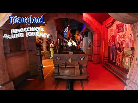 Pinocchio's Daring Journey 4K Front Seat POV - Disneyland