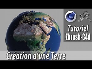 tutorial zbrush et cinema 4d: création d'une terre